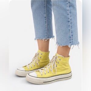 Converse Yellow High-Top Sneakers